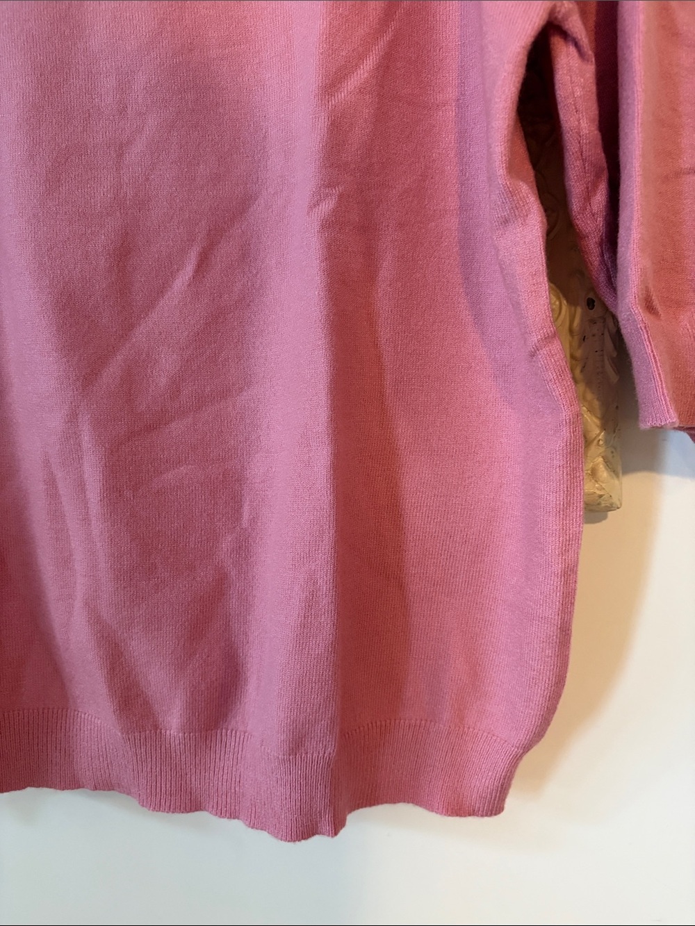 TULIP B | Pink Knit Sweater with Brown Bow Detail - Picture 6 of 15